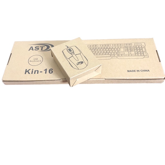 Computer Keyboard AST USB Keyboard KIN 16 with AST Mouse-Black - Picture 13 of 14